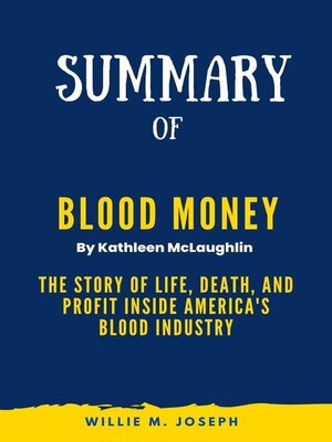 cover image of Summary of Blood Money by Kathleen McLaughlin